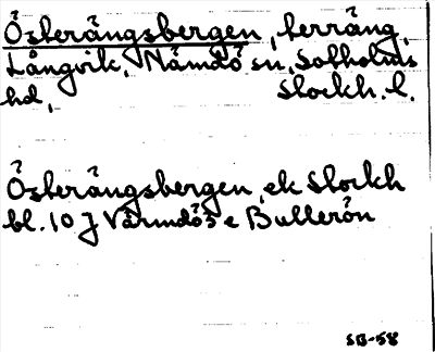 Bild på arkivkortet för arkivposten Österängsbergen