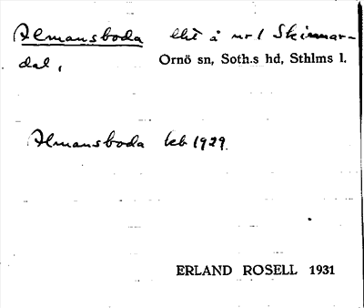 Bild på arkivkortet för arkivposten Almansboda