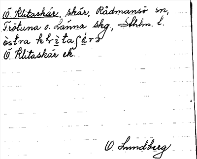 Bild på arkivkortet för arkivposten Östra Klitaskär