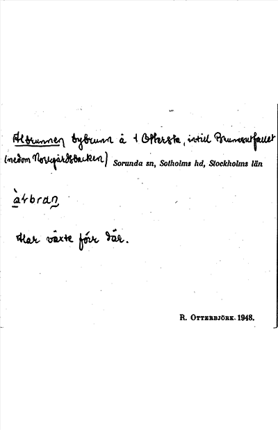 Bild på arkivkortet för arkivposten Albrunnen