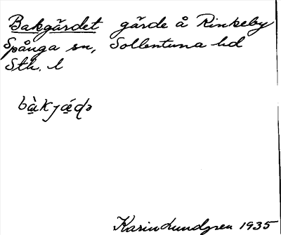 Bild på arkivkortet för arkivposten Bakgärdet