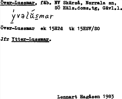 Bild på arkivkortet för arkivposten Över-Lussmar