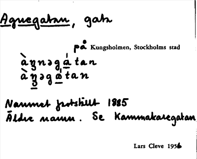 Bild på arkivkortet för arkivposten Agnegatan