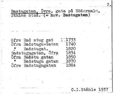 Bild på arkivkortet för arkivposten Bastugtan, Övre