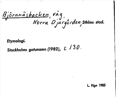 Bild på arkivkortet för arkivposten Björnnäsbacken