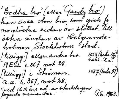 Bild på arkivkortet för arkivposten »Bodha bro» (eller »Gardz bro»)