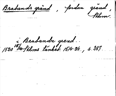 Bild på arkivkortet för arkivposten Brabands gränd