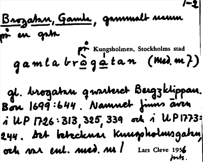 Bild på arkivkortet för arkivposten Brogatan, Gamla