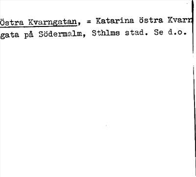 Bild på arkivkortet för arkivposten Östra Kvarngatan