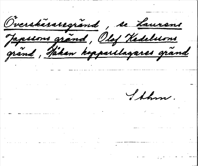 Bild på arkivkortet för arkivposten Överskäraregränd, se Lurens Japssons gränd