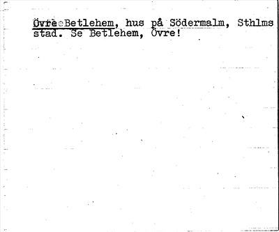 Bild på arkivkortet för arkivposten Övre Betlehem