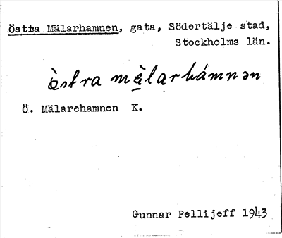Bild på arkivkortet för arkivposten Östra Mälarhamnen