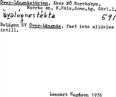 Bild på arkivkortet för arkivposten Över-Långnästäkten