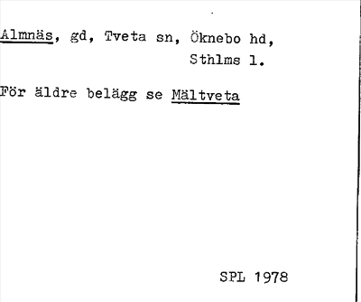 Bild på arkivkortet för arkivposten Almnäs