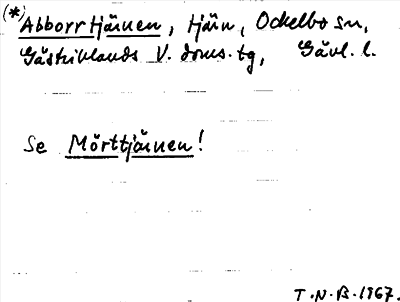 Bild på arkivkortet för arkivposten (*)Abborrtjärnen