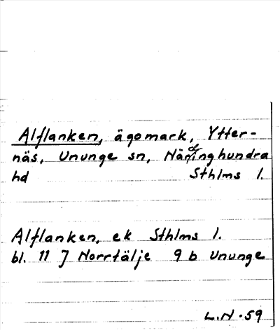 Bild på arkivkortet för arkivposten Alflanken