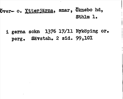 Bild på arkivkortet för arkivposten Överjärna o. Ytterjärna