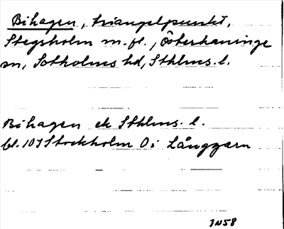 Bild på arkivkortet för arkivposten Bihagen