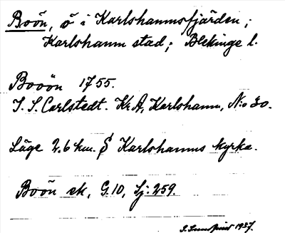 Bild på arkivkortet för arkivposten Boön