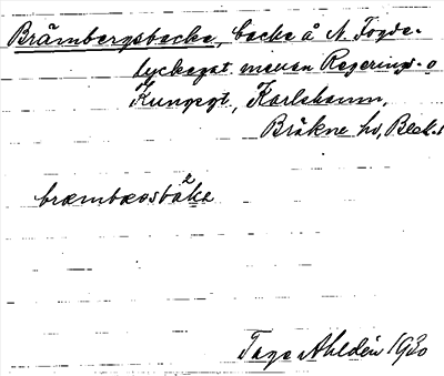 Bild på arkivkortet för arkivposten Brämbergsbacke