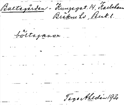 Bild på arkivkortet för arkivposten Bultagården