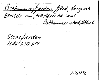 Bild på arkivkortet för arkivposten Östhammarsfjärden