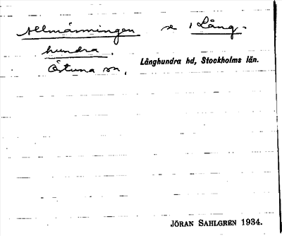 Bild på arkivkortet för arkivposten Allmänningen, se Långhundra
