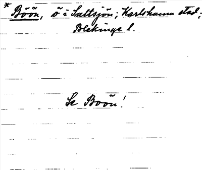 Bild på arkivkortet för arkivposten *Böön