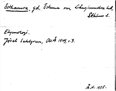 Bild på arkivkortet för arkivposten Östhamra