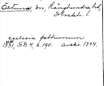 Bild på arkivkortet för arkivposten Östuna
