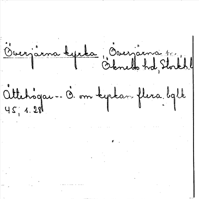 Bild på arkivkortet för arkivposten Överjärna kyrka