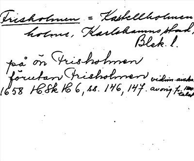 Bild på arkivkortet för arkivposten Frisholmen