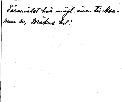 Bild på baksidan av arkivkortet för arkivposten *Fähall eller Takelklippan