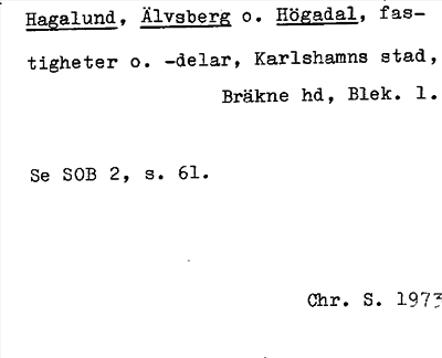 Bild på arkivkortet för arkivposten Hagalund, Älvsberg o. Högadal