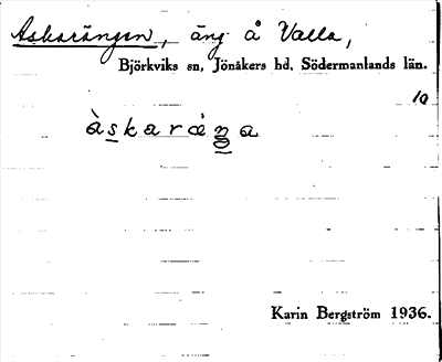 Bild på arkivkortet för arkivposten Askarängen
