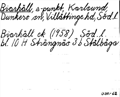 Bild på arkivkortet för arkivposten Biarhäll