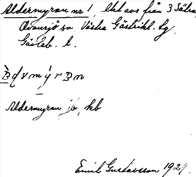 Bild på arkivkortet för arkivposten Aldermyran
