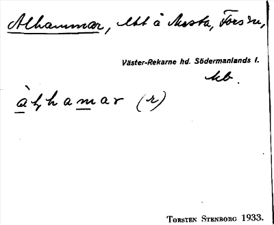 Bild på arkivkortet för arkivposten Alhammar