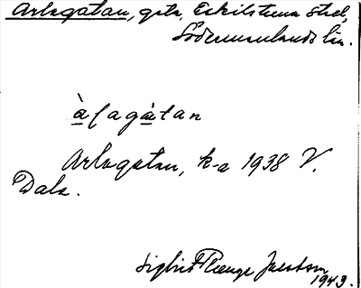 Bild på arkivkortet för arkivposten Arlegatan