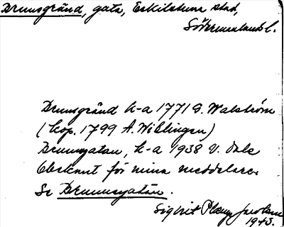 Bild på arkivkortet för arkivposten Brunsgränd, se Brunnsgatan