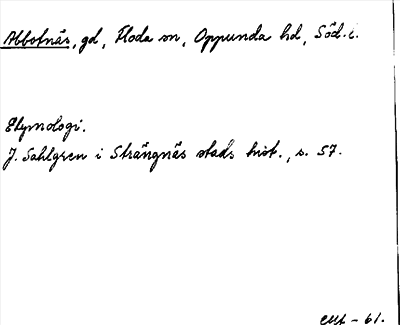 Bild på arkivkortet för arkivposten Abbotnäs