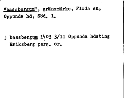 Bild på arkivkortet för arkivposten »bassbergum»