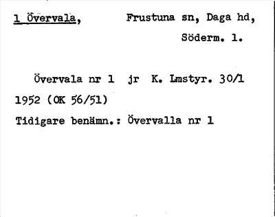 Bild på arkivkortet för arkivposten Övervala