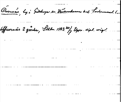 Bild på arkivkortet för arkivposten Övernäs