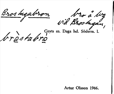 Bild på arkivkortet för arkivposten Brostugubacken