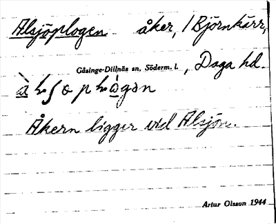 Bild på arkivkortet för arkivposten Alsjöplogen
