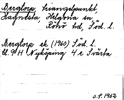 Bild på arkivkortet för arkivposten Bergtorp