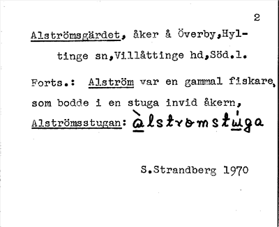 Bild på arkivkortet för arkivposten Alströmsgärdet