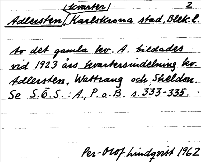 Bild på arkivkortet för arkivposten Adlersten