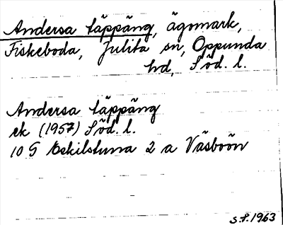 Bild på arkivkortet för arkivposten Andersa täppäng